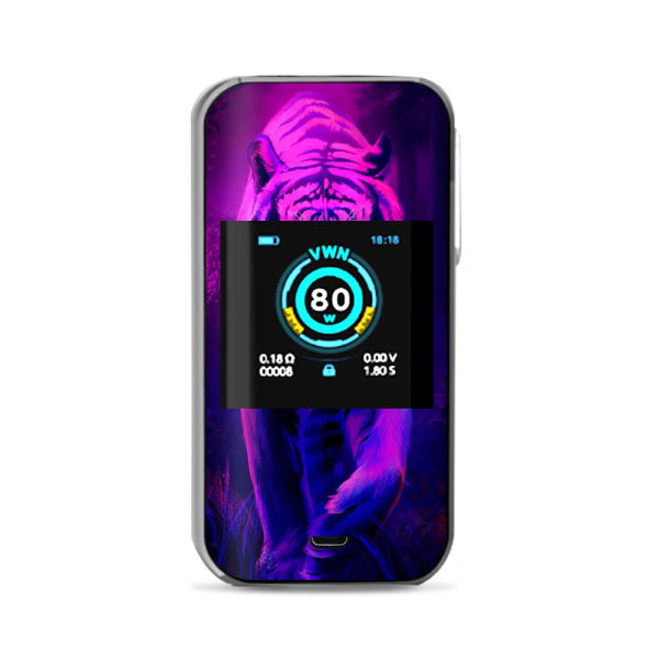 Tiger Prowl Pink Purple Neon Jungle Vaporesso Luxe Nano Kit Skin Sale
