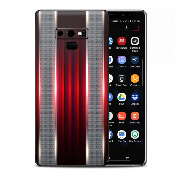 Red Metal Pattern Screen Samsung Galaxy Note 9 Skin Online now