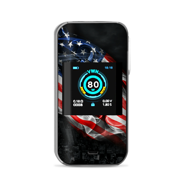 American Flag Waving Vaporesso Luxe Nano Kit Skin For Discount