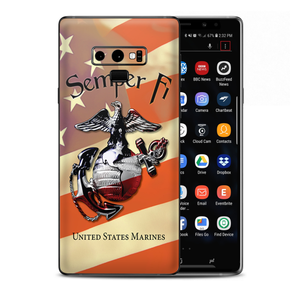 Semper Fi Usmc America Samsung Galaxy Note 9 Skin Cheap