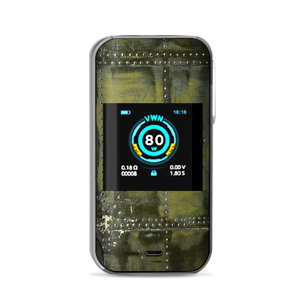 Green Rivets Metal Airplane Panel Ww2 Vaporesso Luxe Nano Kit Skin Supply