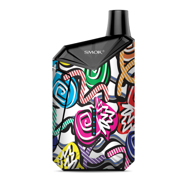 Squiggles Swirls Pop Art Smok  X-Force AIO Kit  Skin on Sale