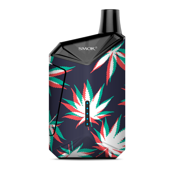 3D Holographic Week Pot Leaf Smok  X-Force AIO Kit  Skin Cheap