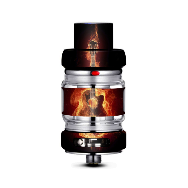 Guitar In Flames Freemax Mesh Pro Tank Skin For Cheap