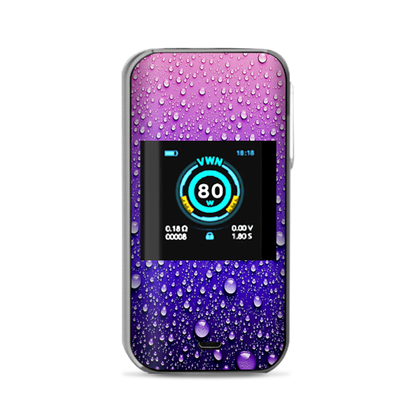Waterdrops On Purple Vaporesso Luxe Nano Kit Skin Cheap