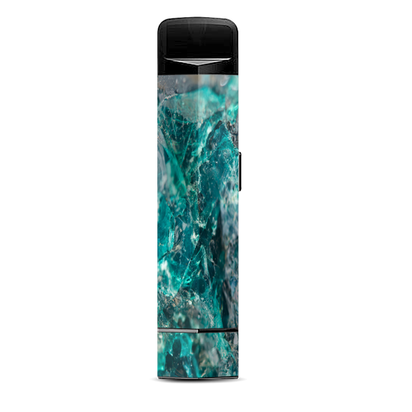 Chrysocolla Hydrated Copper Glass Teal Blue Suorin Edge Pod System Skin Online Sale