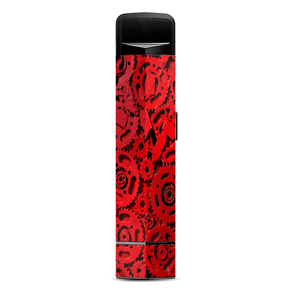 Red Gears Cog Cogs Steam Punk Suorin Edge Pod System Skin Discount