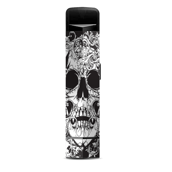 Crazy Lineart Skull Design Suorin Edge Pod System Skin Fashion