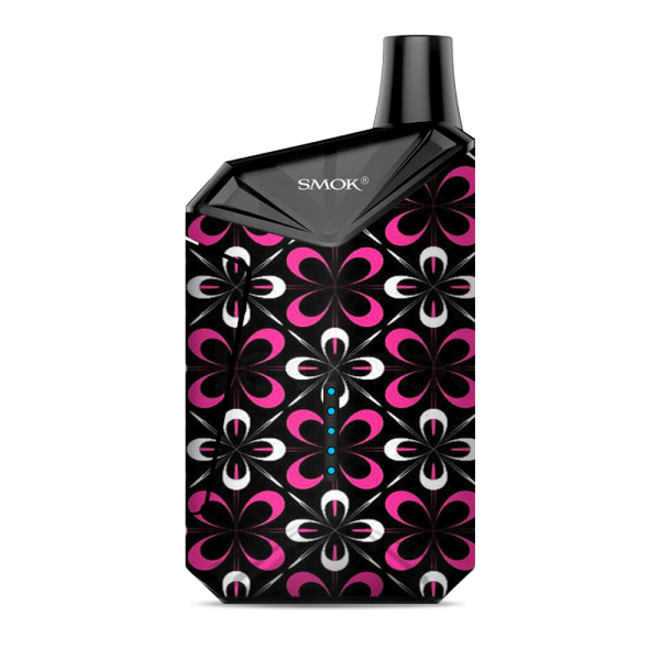 Abstract Pink Black Pattern Smok  X-Force AIO Kit  Skin on Sale