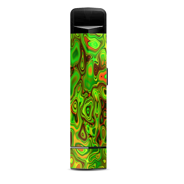 Green Glass Trippy Psychedelic Suorin Edge Pod System Skin Online