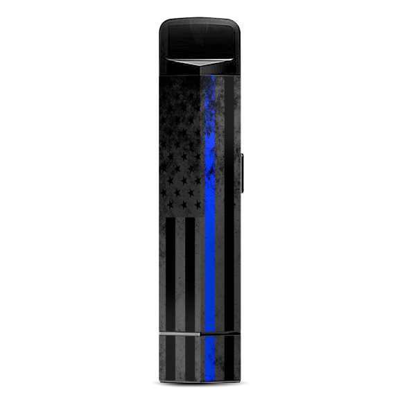 Thin Blue Line American Flag Distressed Suorin Edge Pod System Skin For Sale