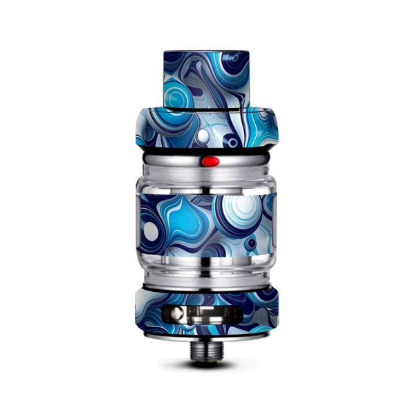 Mixed Blue Bubbles Glass Freemax Mesh Pro Tank Skin Fashion