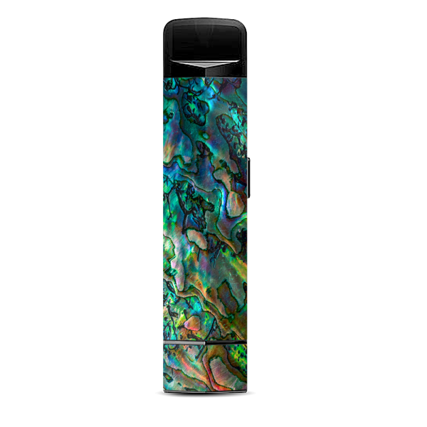 Abalone Shell Swirl Neon Green Opalescent Suorin Edge Pod System Skin Online now