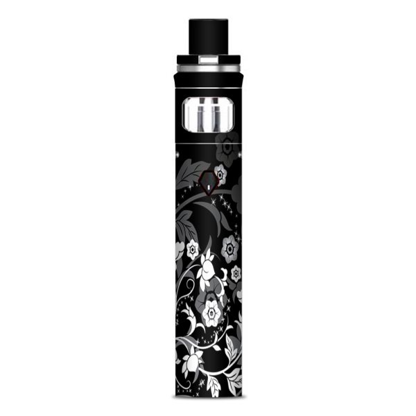 Black Floral Pattern Smok Nord AIO Stick Skin For Sale