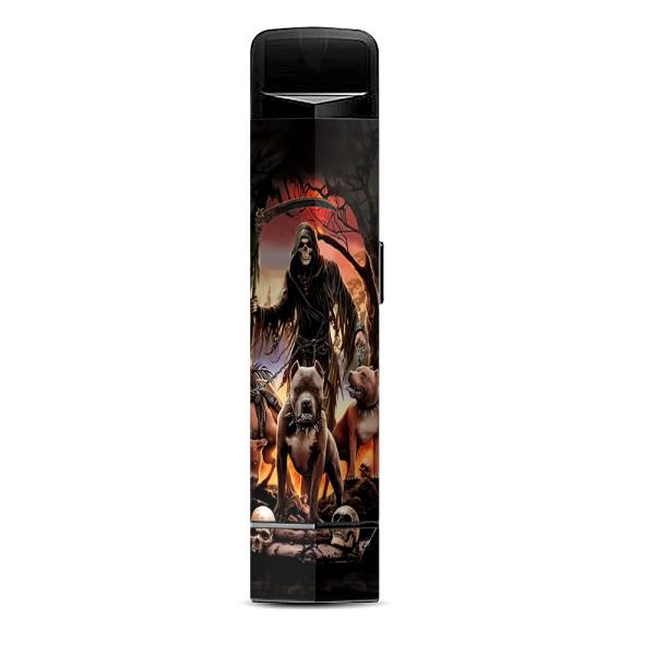 Grim Reaper Pitbull Skulls Suorin Edge Pod System Skin Supply