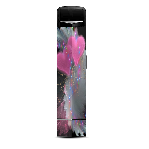 Mystic Pink Hearts Feathers Suorin Edge Pod System Skin Hot on Sale
