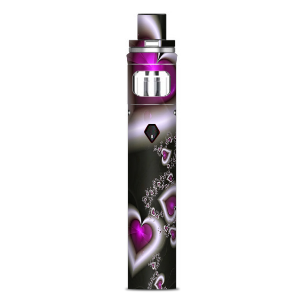 Glowing Hearts Pink White Smok Nord AIO Stick Skin Cheap