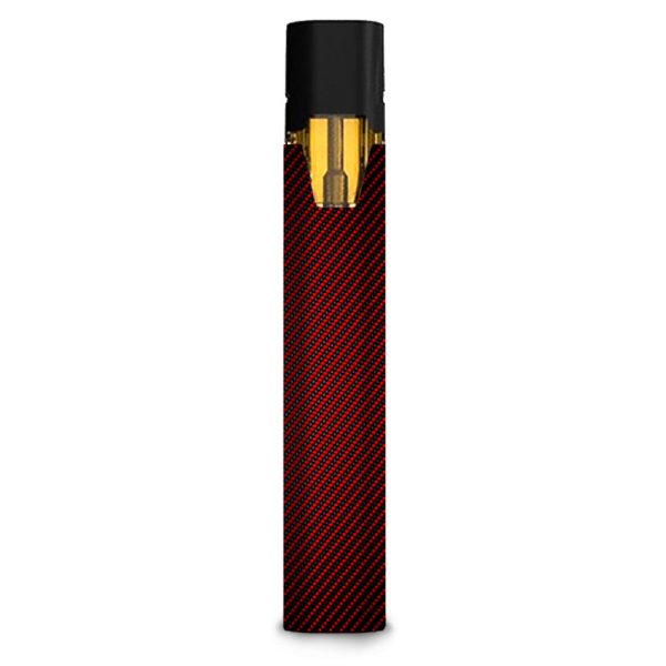 Red Black Carbon Fiber Weave Graphite 3D Stiiizy starter stick Skin Online Hot Sale
