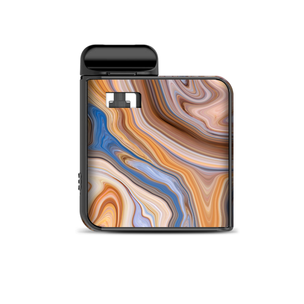 Brown Blue Marble Glass Smok Mico Kit Skin Supply