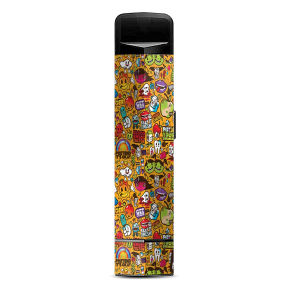 Comic Sticker Slap Cartoon Suorin Edge Pod System Skin on Sale