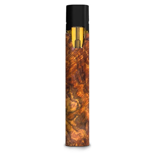 Orange Burnt Burl Wood Aged Stiiizy starter stick Skin For Discount