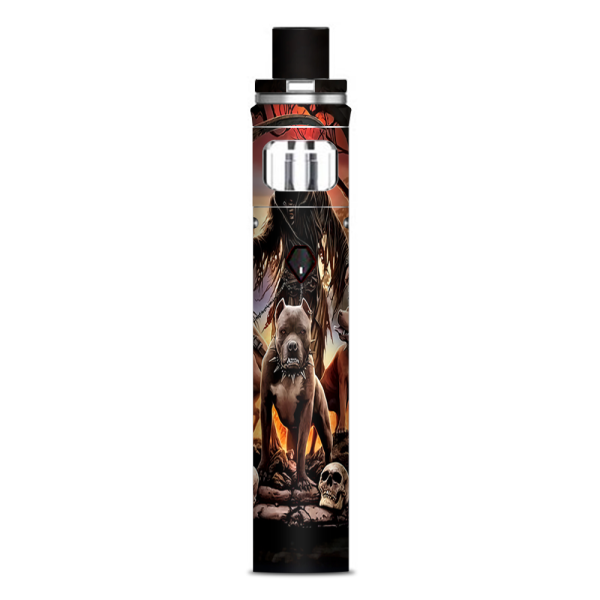 Grim Reaper Pitbull Skulls Smok Nord AIO Stick Skin For Cheap