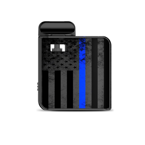 Thin Blue Line American Flag Distressed Smok Mico Kit Skin For Cheap
