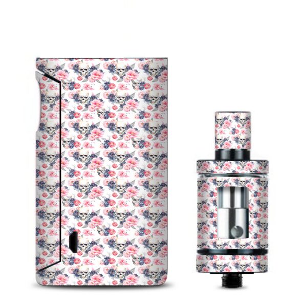 Pink Blue Flowers Skulls Vaporesso Drizzle Fit Skin Online Sale