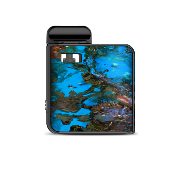 Stab Wood Oil Paint Blue Green Orange Smok Mico Kit Skin For Sale