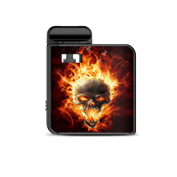 Fire Skull In Flames Smok Mico Kit Skin Supply