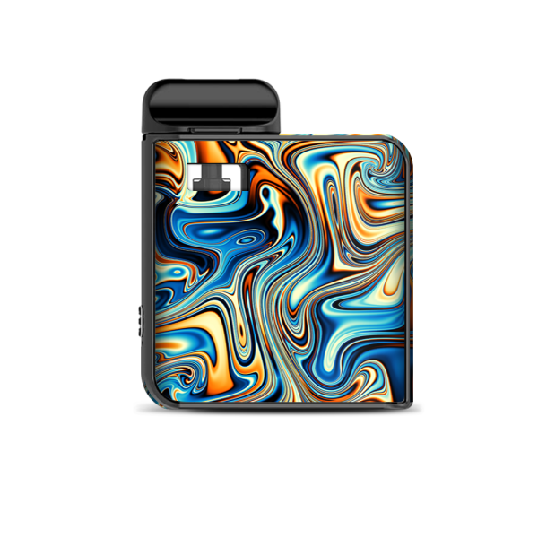 Blue Orange Psychadelic Oil Slick Smok Mico Kit Skin For Cheap
