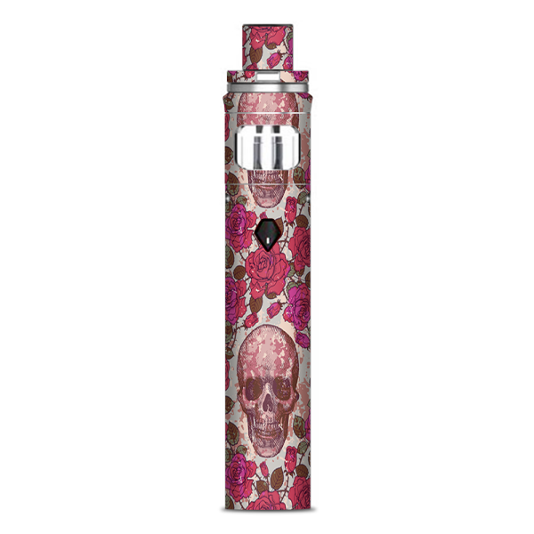 Pink Roses With Skulls Distressed Smok Nord AIO Stick Skin Discount
