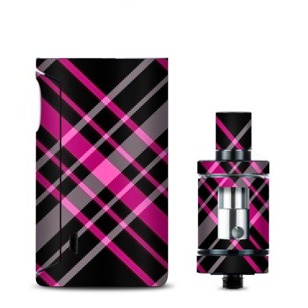 Pink And Black Plaid Vaporesso Drizzle Fit Skin Discount