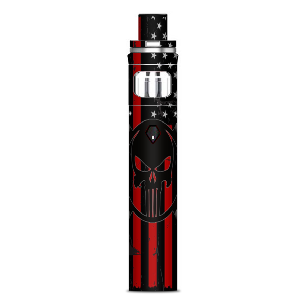 Red American Flag Black Punish Badge Smok Nord AIO Stick Skin Fashion