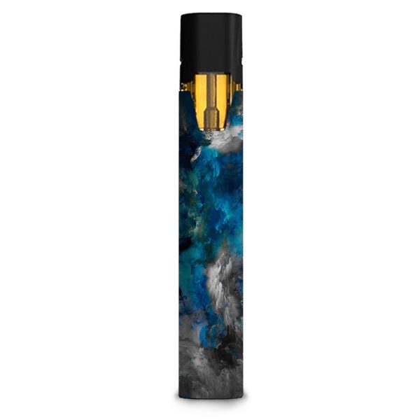 Blue Grey Painted Clouds Watercolor Stiiizy starter stick Skin Online Sale