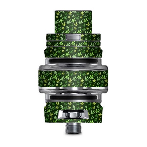 Pot Leaves Small Green Stoner Smok TFV8 Big Baby V2 Tank Skin Supply