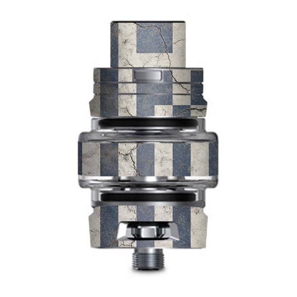 Flag Greece Grunge Distressed Country Smok TFV8 Big Baby V2 Tank Skin Online Sale