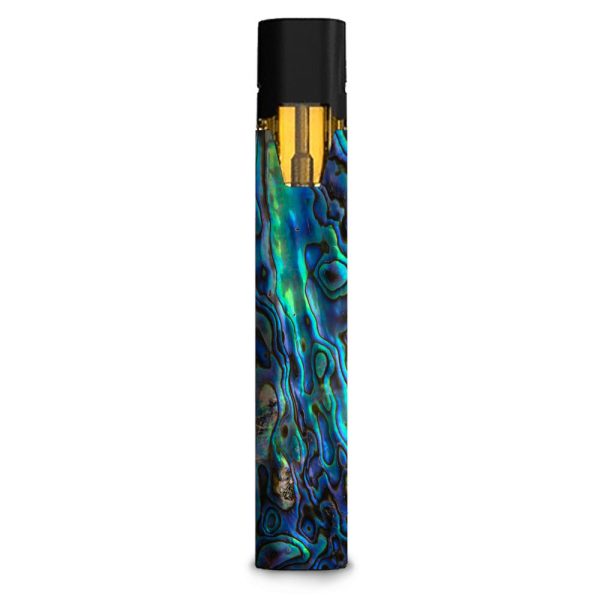 Abalone Shell Green Swirl Blue Gold Stiiizy starter stick Skin For Cheap