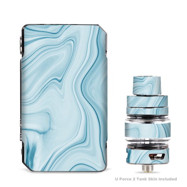 Baby Blue Ice Swirl Marble VooPoo Drag 2 Skin For Discount