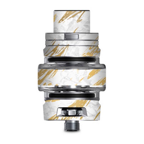 Gold Marlbe White Granite Stone Slate Smok TFV8 Big Baby V2 Tank Skin Online Sale