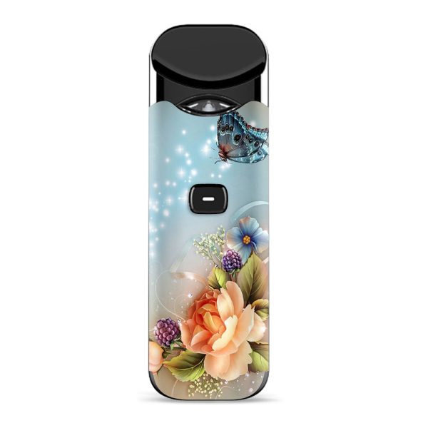 Sparkle Butterfly Flowers Smok Nord Skin Sale