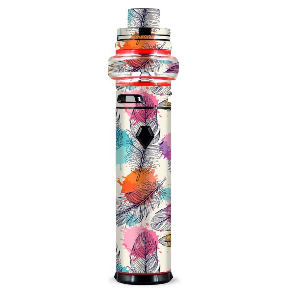 Feathers Colorful Watercolor Bird Smok stick V9 Max Skin Cheap