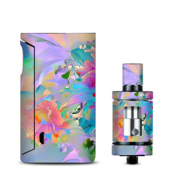 Watercolors Vibrant Floral Paint Vaporesso Drizzle Fit Skin Supply