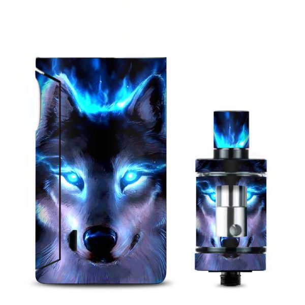 Wolf Glowing Eyes Fire Vaporesso Drizzle Fit Skin Sale