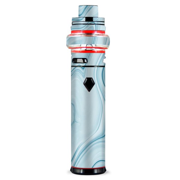 Baby Blue Ice Swirl Marble Smok stick V9 Max Skin Discount