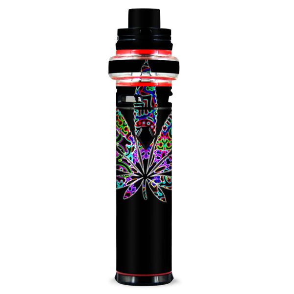 Pot Leaf Marijuana Colorful Retro Smok stick V9 Max Skin Online