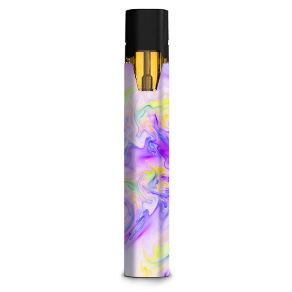 Pastel Marble Resin Pink Purple Swirls Mix Stiiizy starter stick Skin For Sale