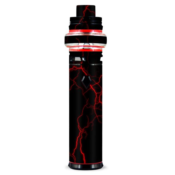 Red Lightning Bolts Electric Smok stick V9 Max Skin Hot on Sale