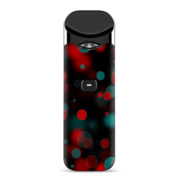 Red Blue Circles Dots Vision Smok Nord Skin Online Sale