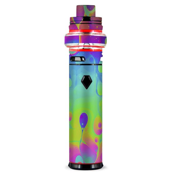 Trippy Tie Die Colors Dripping Lava Smok stick V9 Max Skin Online now
